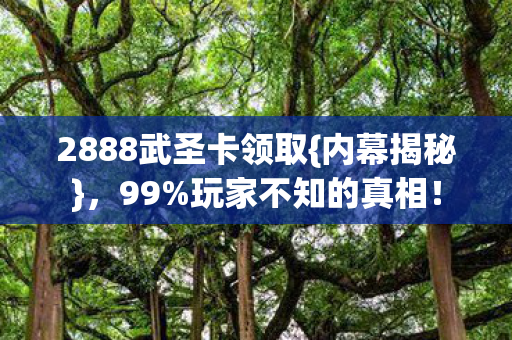 2888武圣卡领取图片