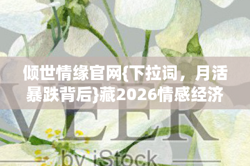 藏2026情感经济新蓝海图片