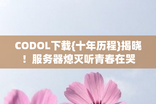 服务器熄灭听青春在哭图片