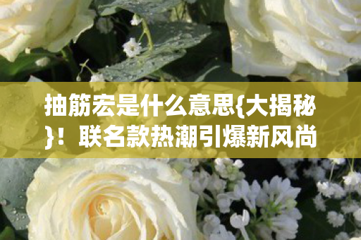 联名款热潮引爆新风尚图片