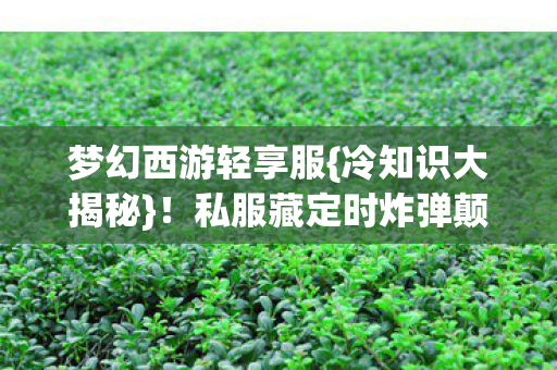 私服藏定时炸弹颠覆认知图片