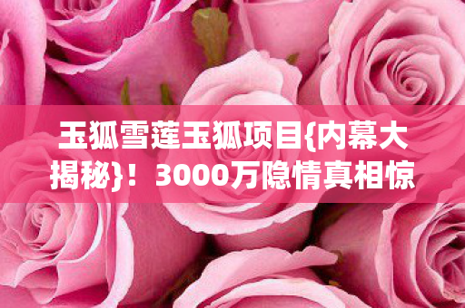 3000万隐情真相惊人图片