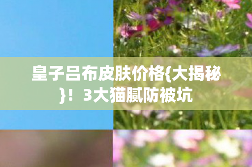 皇子吕布皮肤价格图片