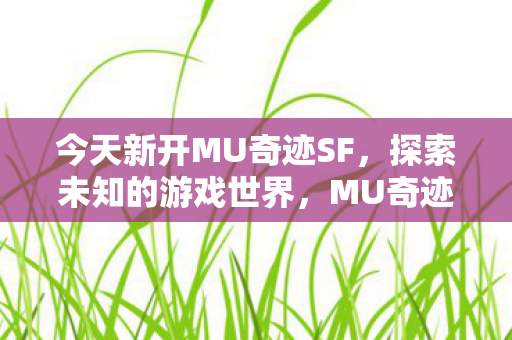 探索未知游戏世界的奇幻之旅图片