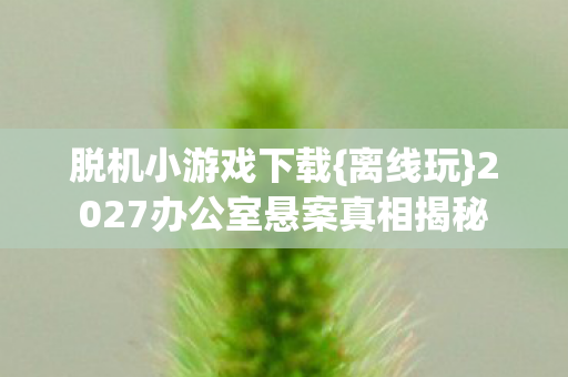 脱机小游戏下载{离线玩}2027办公室悬案真相揭秘 脱机小游戏下载{离线玩}2027办公室悬案真相揭秘