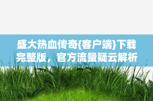 官方流量疑云解析图片