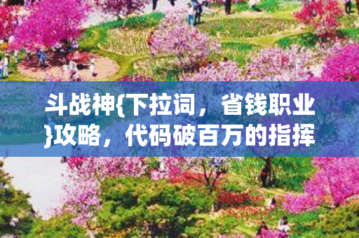 代码破百万的指挥传奇图片