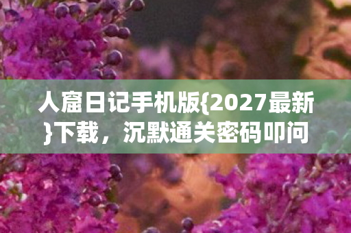 沉默通关密码叩问何事图片