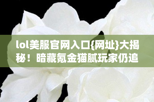 暗藏氪金猫腻玩家仍追捧图片