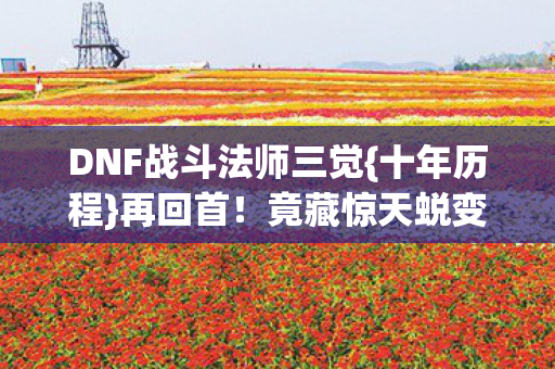 DNF战斗法师三觉{十年历程}再回首!竟藏惊天蜕变秘密? DNF战斗法师三觉{十年历程}再回首!竟藏惊天蜕变秘密?