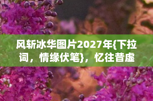 风斩冰华图片2027年图片