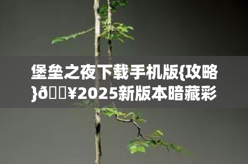 2025新版本暗藏彩蛋揭秘图片