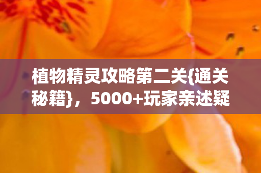 植物精灵攻略第二关图片