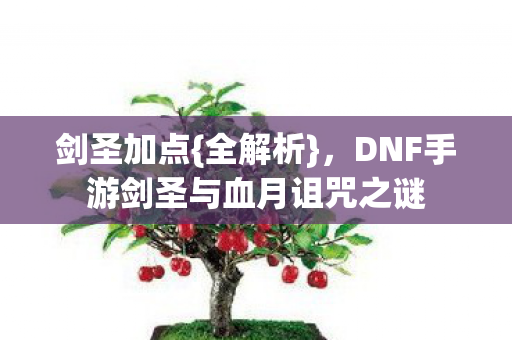 DNF手游剑圣与血月诅咒之谜图片