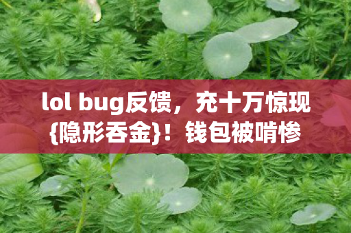 lol bug反馈图片