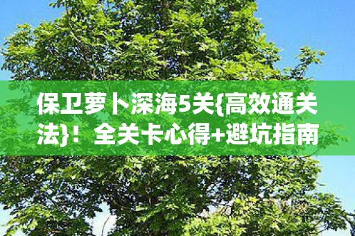 保卫萝卜深海5关图片