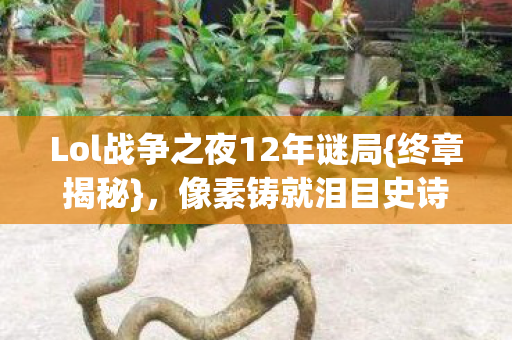 Lol战争之夜12年谜局图片
