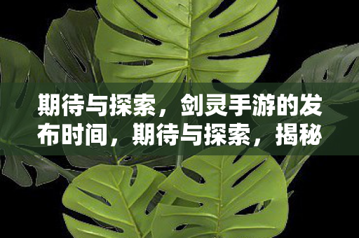 期待与探索，剑灵手游的发布时间，期待与探索，揭秘剑灵手游发布时间