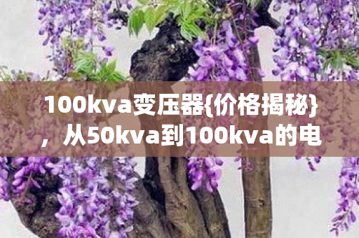从50kva到100kva的电力之旅图片