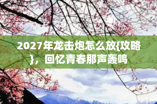 2027年龙击炮怎么放图片