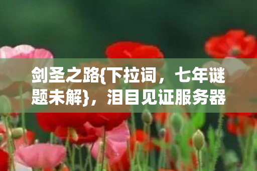 泪目见证服务器终熄灯图片