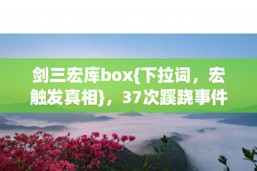 37次蹊跷事件揭秘图片