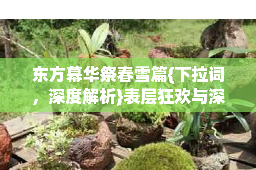 表层狂欢与深渊凝视图片