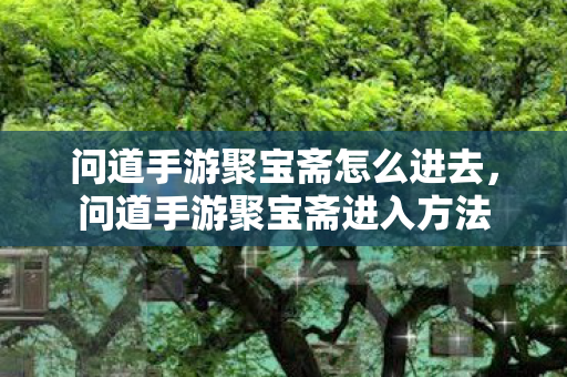 问道手游聚宝斋怎么进去,问道手游聚宝斋进入方法 问道手游聚宝斋怎么进去,问道手游聚宝斋进入方法