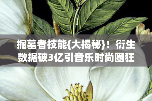 衍生数据破3亿引音乐时尚圈狂欢图片