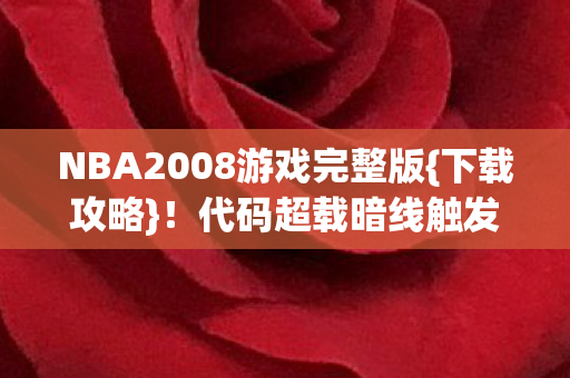 NBA2008游戏完整版图片