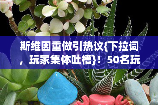 斯维因重做引热议图片