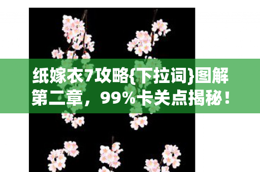 纸嫁衣7攻略图片
