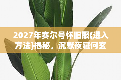 2027年赛尔号怀旧服图片