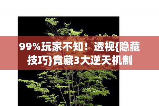 竟藏3大逆天机制图片