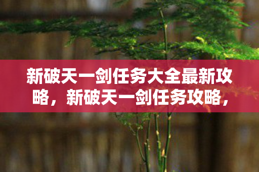 新破天一剑任务大全最新攻略，新破天一剑任务攻略，最新任务大全与策略