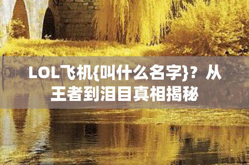 LOL飞机{叫什么名字}?从王者到泪目真相揭秘 LOL飞机{叫什么名字}?从王者到泪目真相揭秘