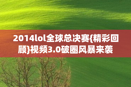 2014lol全球总决赛图片