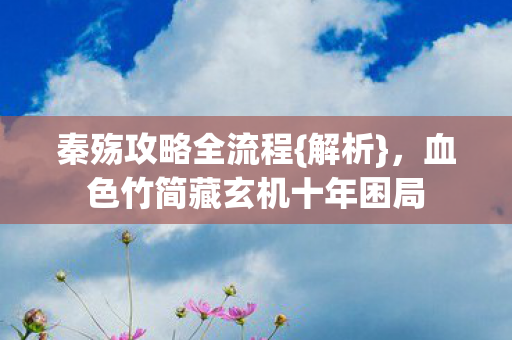 血色竹简藏玄机十年困局图片