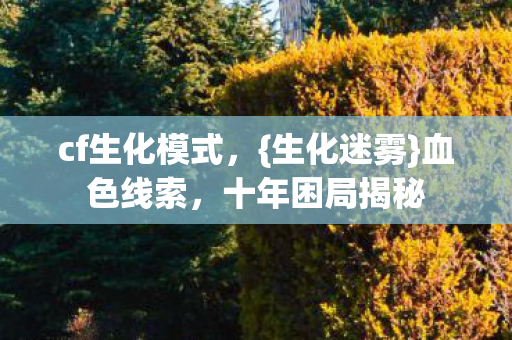 cf生化模式图片