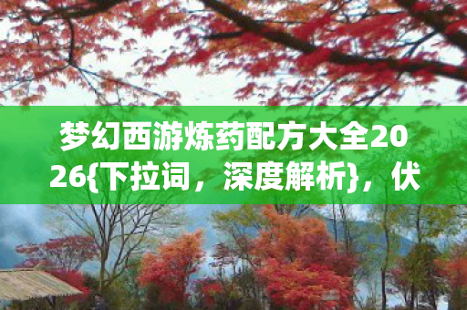 梦幻西游炼药配方大全2026{下拉词,深度解析},伏笔情深揭秘 梦幻西游炼药配方大全2026{下拉词,深度解析},伏笔情深揭秘
