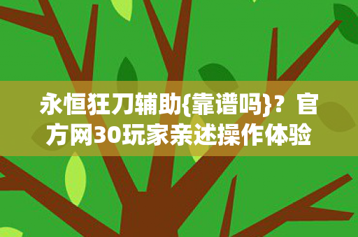 官方网30玩家亲述操作体验图片