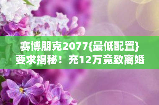 赛博朋克2077图片