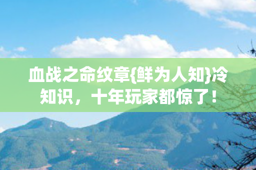 十年玩家都惊了图片