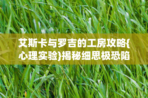 艾斯卡与罗吉的工房攻略图片