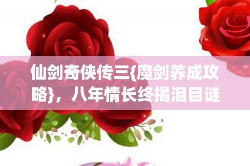 八年情长终揭泪目谜底图片