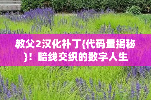 暗线交织的数字人生图片