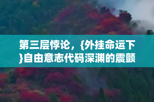 第三层悖论,{外挂命运下}自由意志代码深渊的震颤 第三层悖论,{外挂命运下}自由意志代码深渊的震颤