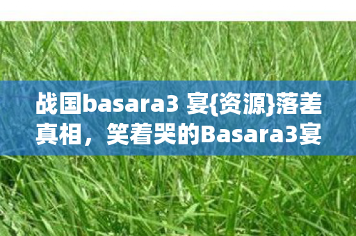 笑着哭的Basara3宴揭秘图片