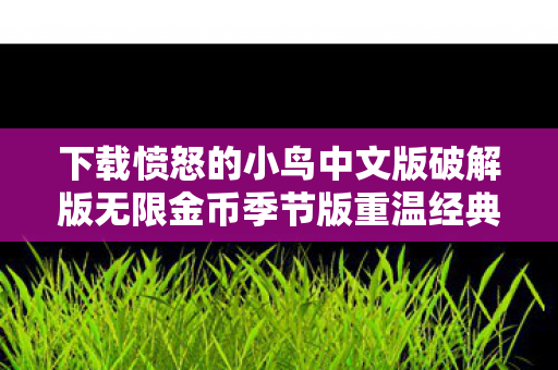 下载愤怒的小鸟中文版破解版无限金币季节版重温经典图片