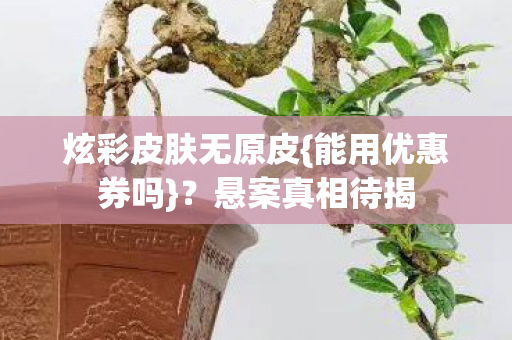 炫彩皮肤无原皮{能用优惠券吗}？悬案真相待揭